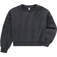 Mädchen Sweatshirt mit Herz-Applikation