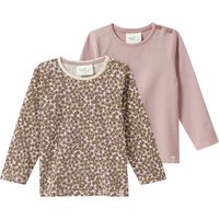 2 Baby Langarmshirts mit Bio-Baumwolle