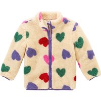 Mädchen Teddyjacke mit Herzen