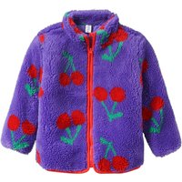 Mädchen Teddyjacke mit Kirschen