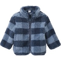 Baby Teddyjacke mit Karo-Muster