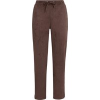 Damen Jogpants in Velours-Optik