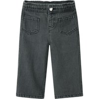 Baby Wide-Leg-Jeans mit Paperbag-Bund