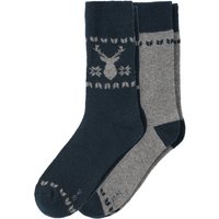 2 Paar Herren Socken mit Woll-Anteil
