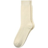1 Paar Herren Socken mit Zopf-Muster