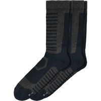 2 Paar Herren Trekking-Socken mit Streifen