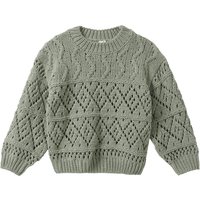 Mädchen Pullover aus Chenille-Garn