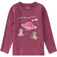 Mädchen Langarmshirt mit Dino-Print