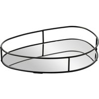 Spiegel-Tablett in ovaler Form
