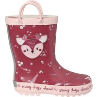 Mädchen Gummistiefel mit Reh-Motiv