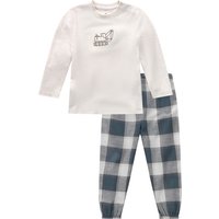 Baby Schlafanzug mit Bagger-Stickerei