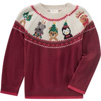 Kinder Weihnachtspullover mit Allover-Muster