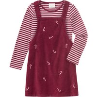 Mädchen Weihnachtsset mit Kleid und Shirt