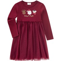 Mädchen Weihnachtskleid mit Tüll