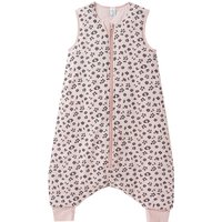 Baby Schlafoverall mit Bein und Blumen-Print