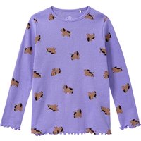 Mädchen Langarmshirt mit Hunde-Allover