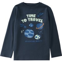 Jungen Langarmshirt mit Weltraum-Print