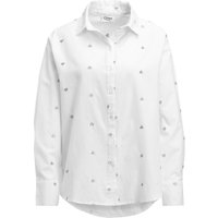 Damen Bluse mit Herz-Stickerei