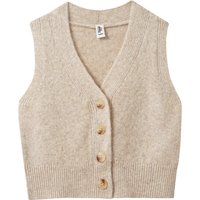 Mädchen Strickweste mit Knöpfen