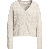 Damen Strickjacke mit Zopfmuster