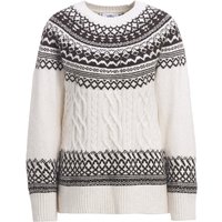 Damen Strickpullover mit Norweger-Muster