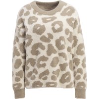 Damen Strickpullover mit Animal-Print