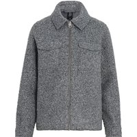 Damen Teddyjacke Reißverschluss
