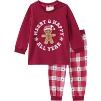 Baby Weihnachtsschlafanzug mit Applikation