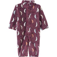 Newborn Fleeceoverall mit Mond-Allover