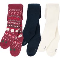 3 Baby Weihnachtsstrumpfhosen im Set