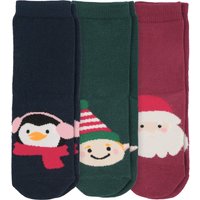 3 Paar Kinder Weihnachtssocken im Set