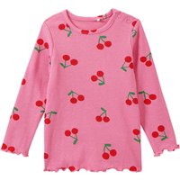 Baby Langarmshirt mit Kirsch-Allover