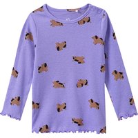 Baby Langarmshirt mit Hunde-Allover