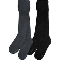 2 Mädchen Strumpfhosen mit Effektgarn