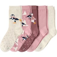 5 Paar Mädchen Socken mit Motiv