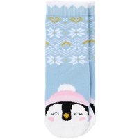1 Paar Mädchen Weihnachtssocken mit Pinguinen