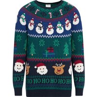 Herren Weihnachtspullover mit Allover-Muster