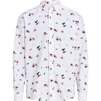 Herren Weihnachtshemd mit Allover-Muster