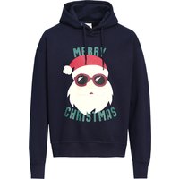 Herren Weihnachtshoodie mit Santa-Print