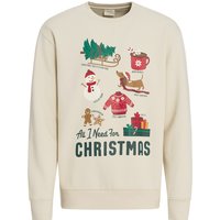 Herren Weihnachtssweatshirt mit Print