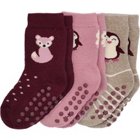 2 Paar Baby Stoppersocken mit Tier-Motiven