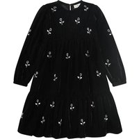 Mädchen Samtkleid mit Glitzersteinchen