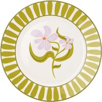 Großer Teller mit floralem Design