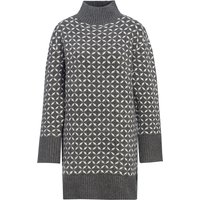 Damen Strickkleid mit Allover-Muster