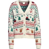 Damen Weihnachtsstrickjacke im Norweger-Style