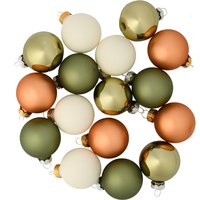 16 Weihnachtskugeln im Set
