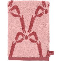 Waschhandschuh mit Schleifen-Muster
