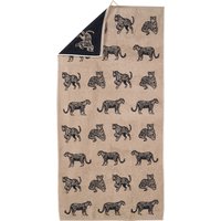 Duschtuch mit Leoparden-Motiven