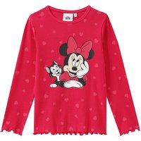 Minnie Maus Langarmshirt mit Herz-Allover