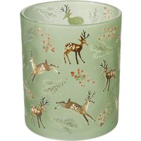 Großes Windlicht im weihnachtlichen Design